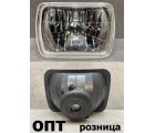 FS05-004 (100-1120)* ФАРА 7 ДЮЙМОВ ПРЯМОУГОЛЬНАЯ ХРУСТАЛЬ ПОД ЛАМПУ Н4 (Китай) Стекло d 220 mm