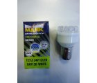 T25/2к LED 24V*  Лампочка большая белая диодная мет. цоколь двухконтактная 24V МАЯК (Китай) 