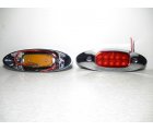 FS100-1406LED* УНИВЕРСАЛЬНЫЙ ДИОДНЫЙ ПОВОРОТ НА БУДКУ 9-30v 170x60mm 2шт. (Китай) Красный, Комплект