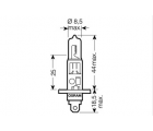H1 (64150)* Лампочка H1 12V 55 W OSRAM (Германия)