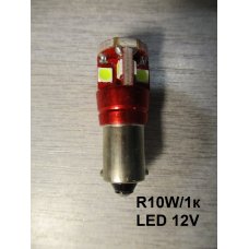 R10W/1k LED 12V*  Лампочка белая  одноконтактная диодная  маленькая 12V (Китай) 