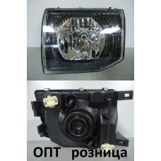 MT03-0201B-L(214-1146)* MITSUBISHI PAJERO 1997-99, ФАРА L (КИТАЙ) Стекло, темная