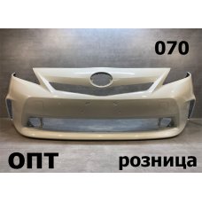 TY38-0877 (52119-47440)* TOYOTA PRIUS ALPHA (40) 2011-14, БАМПЕР ПЕРЕДНИЙ (Китай) Белый 070