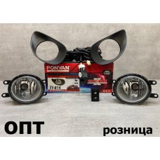TY18-0303K (TY014)* TOYOTA VITZ (XP90) 2005-07, ТУМАНКА L+R (Китай) Стекло, Комплект