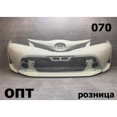 TY18-1077 (52119-52760)* TOYOTA VITZ (130) 2014-16, БАМПЕР ПЕРЕДНИЙ (Китай) Белый 070