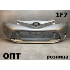TY18-1027 (52119-52760)* TOYOTA VITZ (130) 2014-16, БАМПЕР ПЕРЕДНИЙ (Китай) Серый 1F7