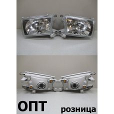 TY05-1601B-K (212-11S1)* TOYOTA HILUX SURF (180) 1998-02, ФАРА L+R (КИТАЙ) Cтекло.Черный отраж.