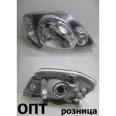 TY01-1801B-R (212-11B5)* TOYOTA ALLEX/COROLLA RUNX (120) 2001-02, ФАРА R  (Китай) Черный отр. 