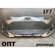 TY38-1327 (52119-52A60)* TOYOTA AQUA 2017-21, БАМПЕР ПЕРЕДНИЙ (Китай) Серый 1F7