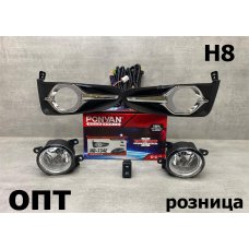 HD15-0202K (HD734)* HONDA SHUTTLE 2015-19, ТУМАНКА L+R (Китай) Стекло,Комплект