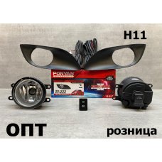TY18-0304K-A (TY222)* TOYOTA VITZ (XP90) 2007-10, ТУМАНКА L+R (Китай) Стекло, Комплект