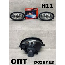 HD217-2019K* HONDA STREAM 2000-03, ТУМАНКА L+R (Китай) Стекло