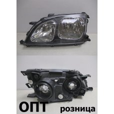 TY28-0221L (21-45)* TOYOTA CALDINA (210) 2000-02, ФАРА L (Китай) Черный отраж. 