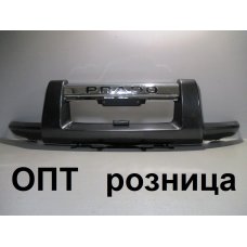 TY07-3007B* TOYOTA LAND CRUISER PRADO (120) 2002-09, НАКЛАДКА НА БАМПЕР (Китай) Дуга, Темо-серая