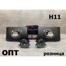 TY27-0308K (TY1236E)* TOYOTA PROBOX 2014-20, НАКЛАДКА L+R/ТУМАНКА L+R (Китай) Компл. Хром 