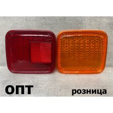 00-214-1911* MITSUBISHI FIGHTER\FUSO\GIGA 1986-2004, СТЕКЛО ФОНАРЯ 2шт. (Китай) Крас/Желт.