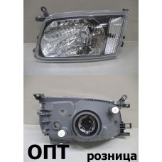 TY04-2201B-L (26-71)* TOYOTA HIACE REGIUS 1997-99, ФАРА L (Китай) Стекло черный отраж.