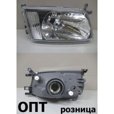 TY04-2201B-R (26-71)* TOYOTA HIACE REGIUS 1997-99, ФАРА R (Китай) Стекло черный отраж.