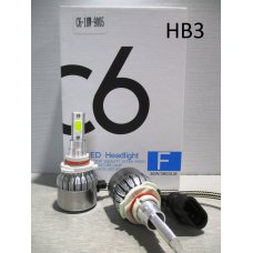 HB3LED (9005) C6* Лампочки 12v LED 36W/3800LM Комплект диодный (Китай)