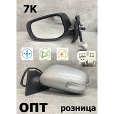 TY18-0312L-S (87940-52890)* TOYOTA VITZ (90) 2005-10, ЗЕРКАЛО L (Китай) 7К.Серое.RHD