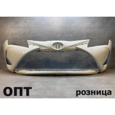 TY18-1317 (52119-0U931)* TOYOTA VITZ (130) 2017-20, БАМПЕР ПЕРЕДНИЙ (Китай) 3м. Белый 040