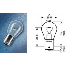 P21W (7511)* Лампочка белая одноконтактная 24V 21W OSRAM (Германия) 