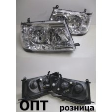 TY07-1901A-K (D12-1103)* TOYOTA LAND CRUISER (100) 1998-03, ФАРА L+R (Китай) Белый комплект 1м