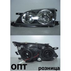 TY28-0101C-L (212-1187)* TOYOTA CALDINA (210) 1997-00, ФАРА L (Китай) Черная, Хруст, Стекло