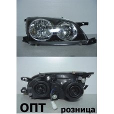 TY28-0101C-R (212-1187)* TOYOTA CALDINA (210) 1997-00, ФАРА R (Китай) Черная, Хруст. Стекло