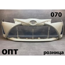 TY18-1377 (52119-0U931)* TOYOTA VITZ (130) 2017-20, БАМПЕР ПЕРЕДНИЙ (Китай) Белый 070