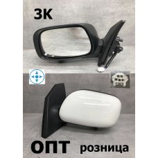 TY01-1812L-W (87940-12A80)* TOYOTA COROLLA (120) 2000-04, ЗЕРКАЛО L (Китай) 3К.Белое