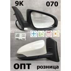 TY39-0512R-W (87910-20A70)* TY. ALLION (260) 2016-21/ PREMIO 16-21, ЗЕРКАЛО R (Китай)9К.Белое070.RHD